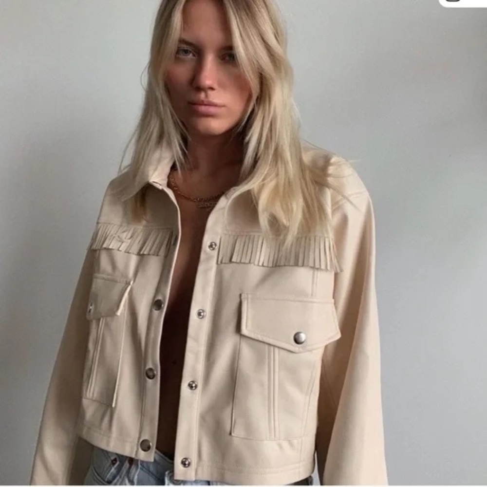 For Love + Lemons Afton Faux Leather Jacket